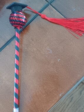 Red and Black Graduation Tassel Pen